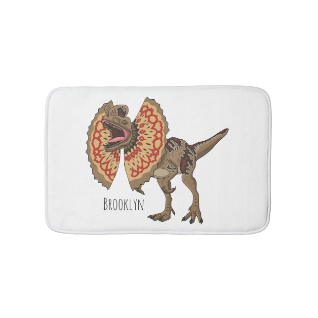 Tapis De Bain Dilophosaurus dessin animé (Devant)