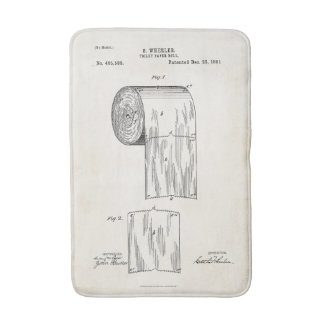 Tapis de bain d'impression de brevet de petit pain