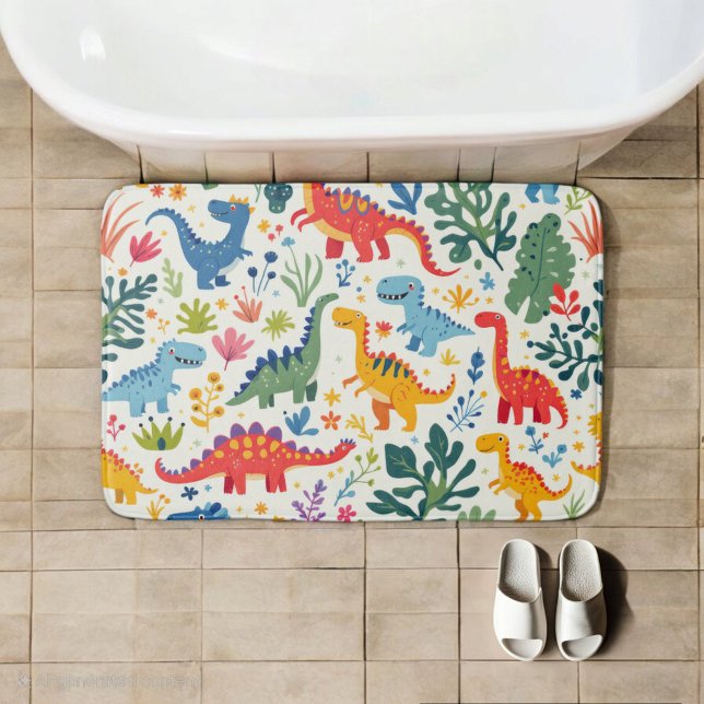 Tapis De Bain Dino Paradise (Créateur téléchargé)