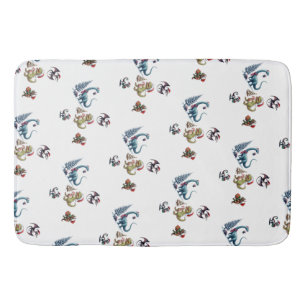 Tapis De Bain Dinosaures de Noël