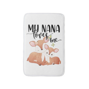Tapis De Bain Doe et Fawn My Nana m'aime