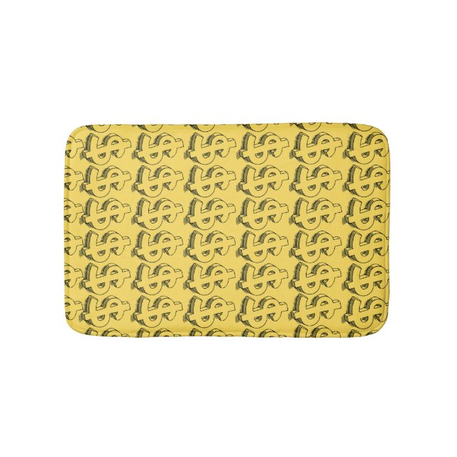 Tapis De Bain dollar or (Devant)