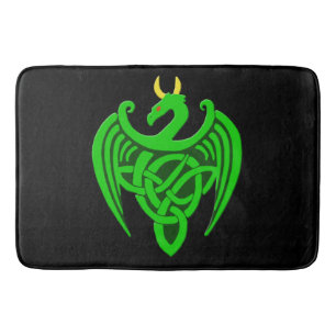 Tapis de bain Dragon Celtique Vert