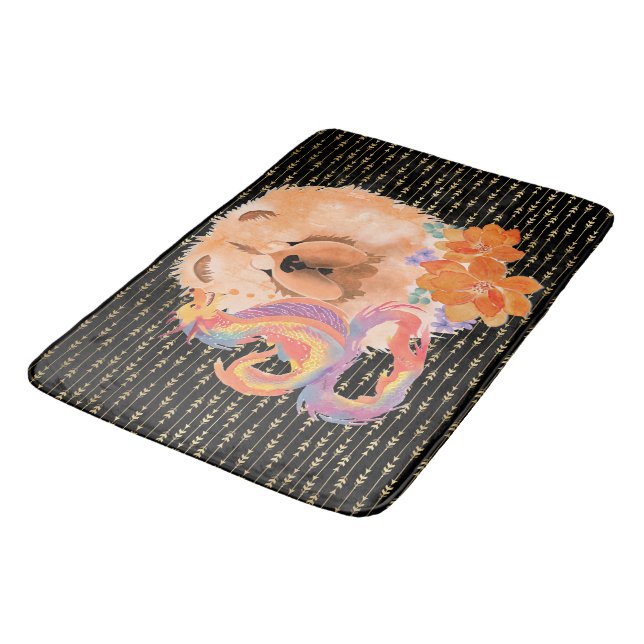 Tapis De Bain DRAGON-TALEZ CHOW Année du tapis de caisse Dragon (Angle)