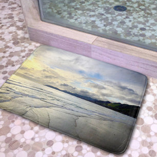 Tapis De Bain Dramatique Océan coucher de soleil Photo Pismo Bea