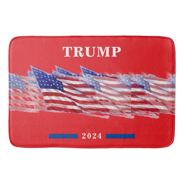 Tapis De Bain Drapeau américain Donald Trump 2024 (Devant)