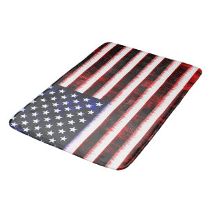 Tapis De Bain Drapeau américain - Drapeau américain, cramponné