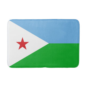 Tapis De Bain Drapeau de Djibouti