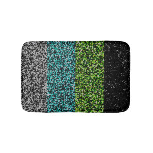 Tapis De Bain Drapeau de fierté Quoiromantique Abstrait Bruyant