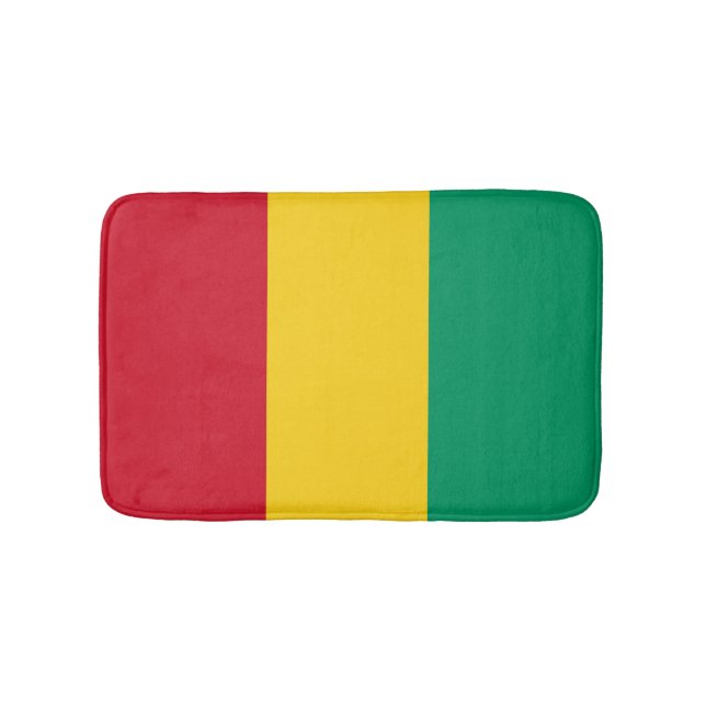 Tapis De Bain Drapeau de Guinée (Devant)