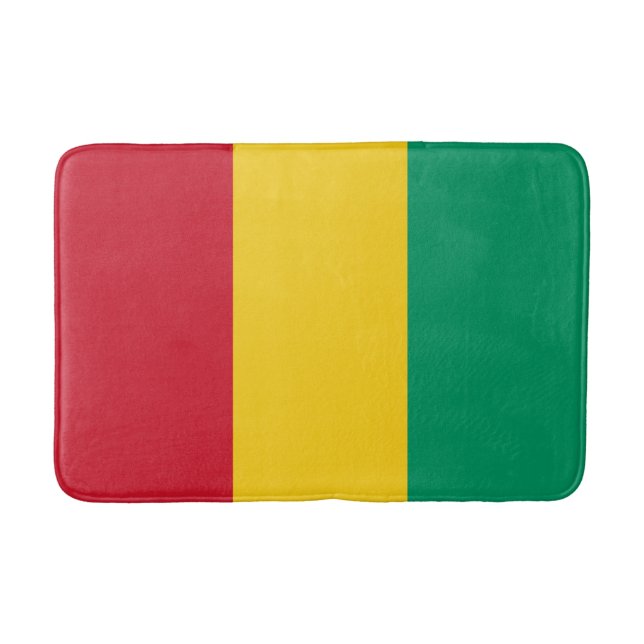 Tapis De Bain Drapeau de la Guinée (Devant)