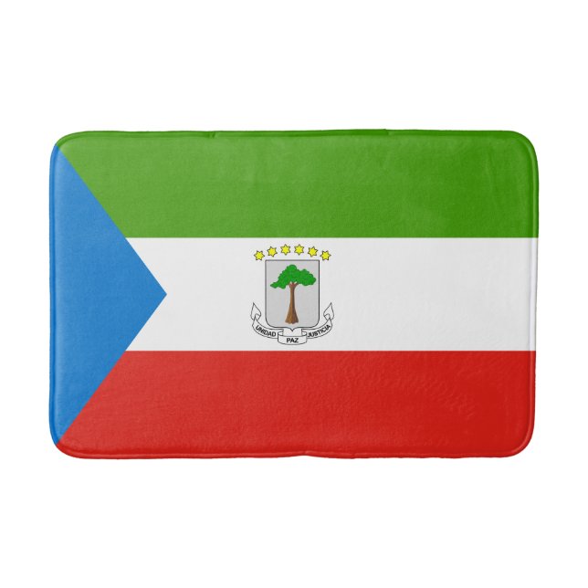 Tapis De Bain Drapeau de la Guinée équatoriale (Devant)