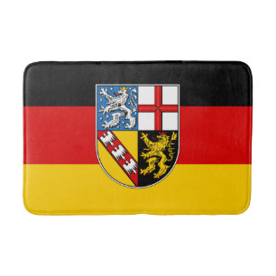 Tapis De Bain Drapeau de la Sarre Salle de bain Mat