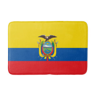 Tapis De Bain Drapeau de l'Équateur