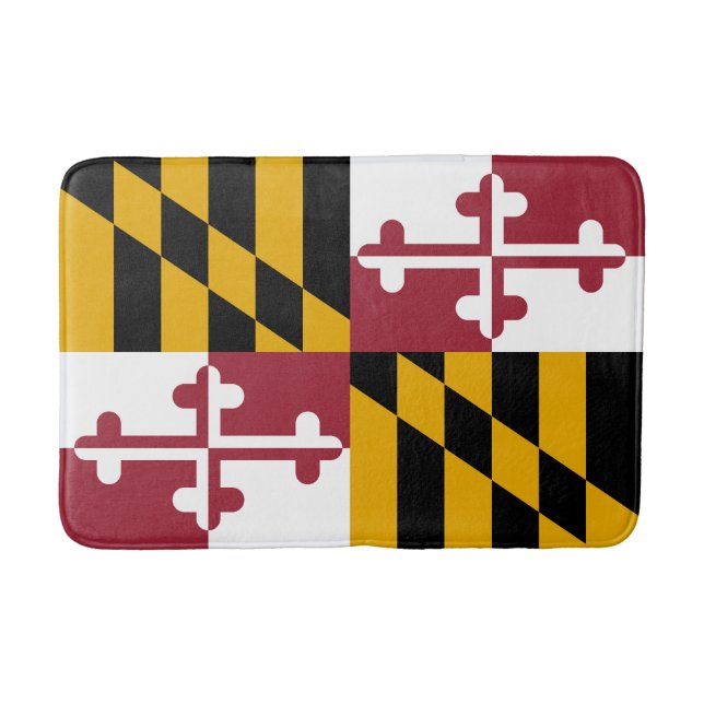 Tapis De Bain Drapeau de l'État du Maryland (Devant)