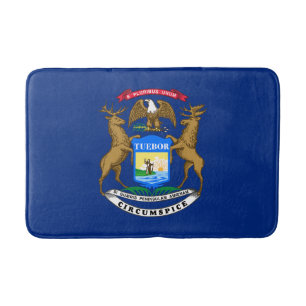 Tapis De Bain Drapeau de l'État du Michigan