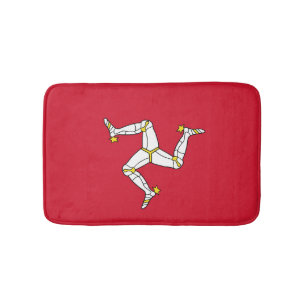 Tapis De Bain Drapeau de l'île de Man