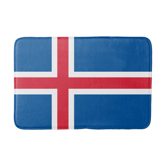 Tapis De Bain Drapeau de l'Islande (Devant)