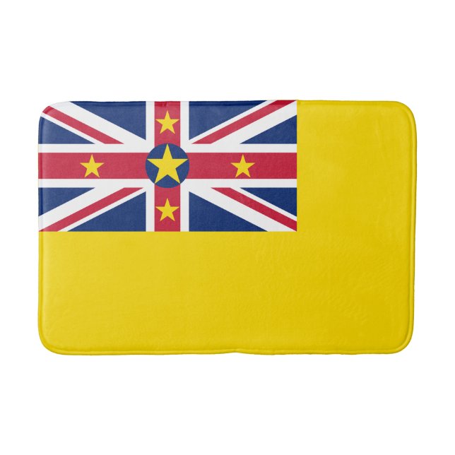 Tapis De Bain Drapeau de Niue (Devant)
