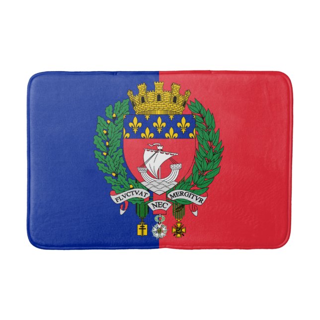 Tapis De Bain Drapeau de Paris, France Bath Mat (Devant)