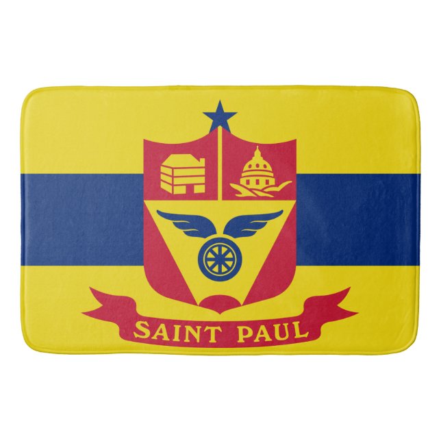 Tapis De Bain Drapeau de Saint Paul (Minnesota) (Devant)