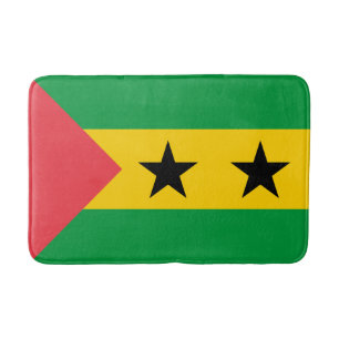Tapis De Bain Drapeau de Sao Tomé-et-Principe