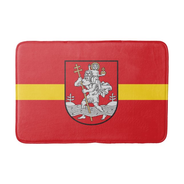 Tapis De Bain Drapeau de Vilnius, Lituanie Mat de bain (Devant)