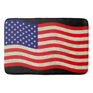 Tapis De Bain Drapeau des États-Unis d'Amérique - grungy
