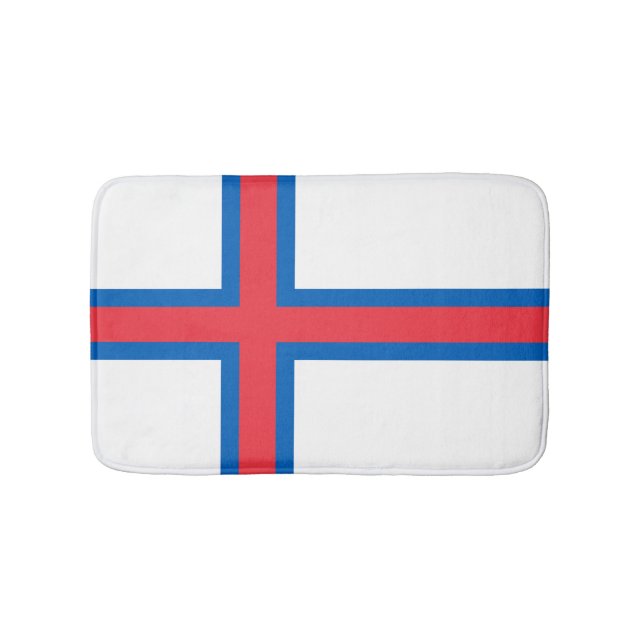 Tapis De Bain Drapeau des îles Féroé (Devant)