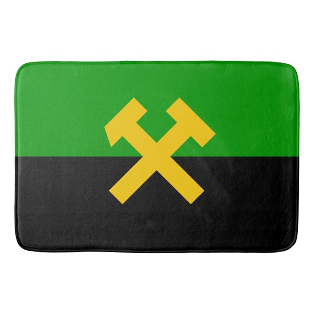 Tapis De Bain Drapeau des mineurs et des travailleurs des mines (Devant)