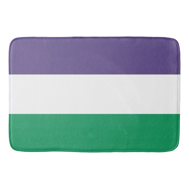 Tapis De Bain Drapeau des suffragettes (Devant)