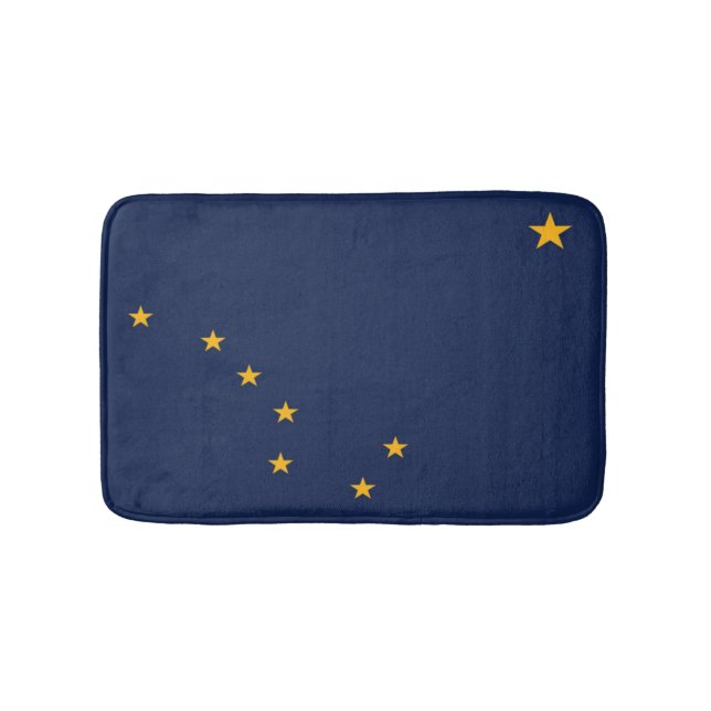 Tapis De Bain Drapeau d'État de l'Alaska, États-Unis (Devant)