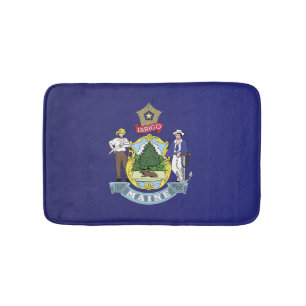 Tapis De Bain Drapeau d'État du Maine, États-Unis