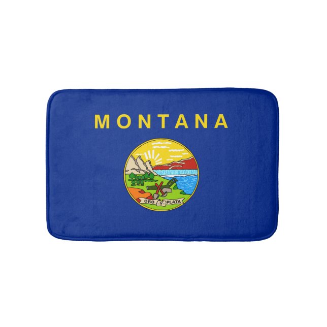 Tapis De Bain Drapeau d'État du Montana (Devant)