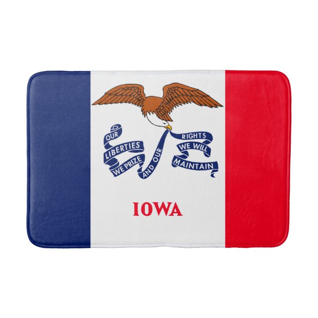 Tapis De Bain Drapeau d'État Iowa (Devant)
