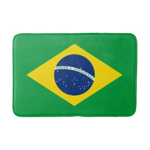 Tapis De Bain Drapeau du Brésil patriotique