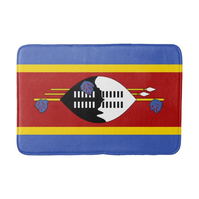 Tapis De Bain Drapeau Eswatini (Devant)