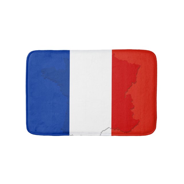 Tapis De Bain drapeau français (Devant)