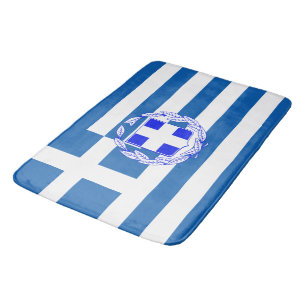 Tapis De Bain Drapeau grec