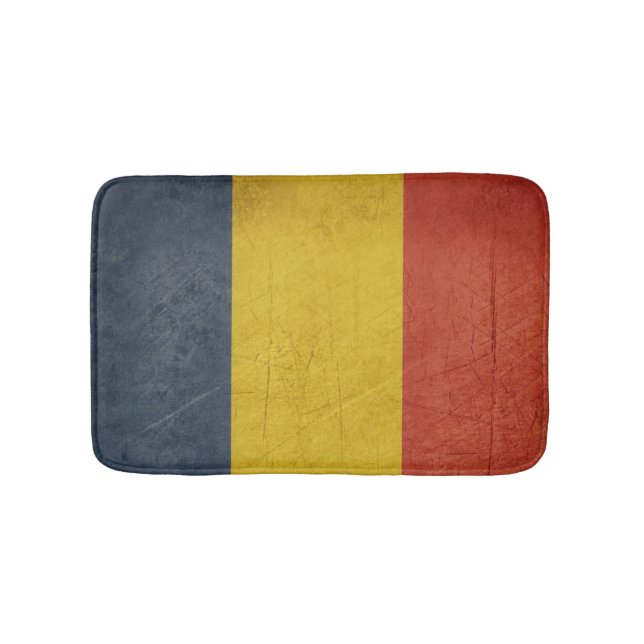 Tapis De Bain Drapeau grunge d'État souverain de la Roumanie (Devant)
