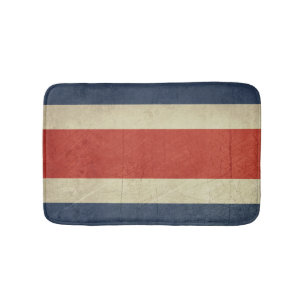 Tapis De Bain Drapeau grunge d'État souverain du Costa Rica