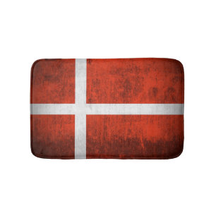 Tapis De Bain Drapeau grunge du Danemark
