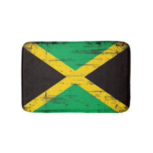 Tapis De Bain Drapeau grunge jamaïcain