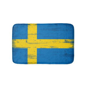 Tapis De Bain Drapeau grunge suédois
