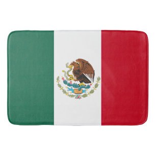 Tapis De Bain Drapeau Mexique Tricolore