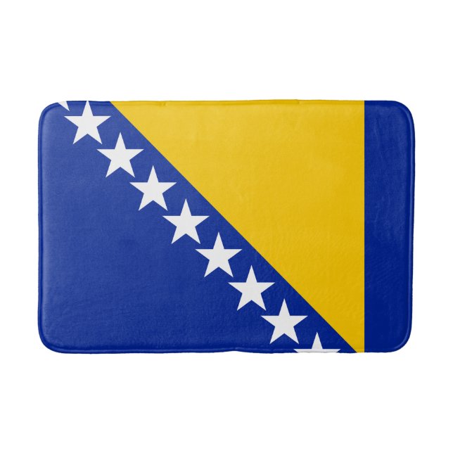 Tapis De Bain Drapeau Patriotique Bosnie-Herzégovine (Devant)