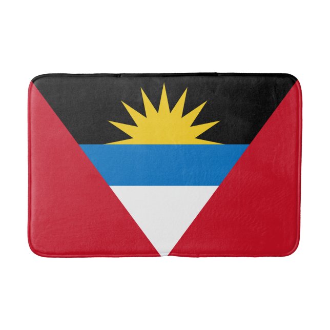 Tapis De Bain Drapeau patriotique d'Antigua-et-Barbuda (Devant)