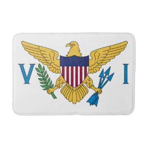 Tapis De Bain Drapeau patriotique des îles Vierges américaines