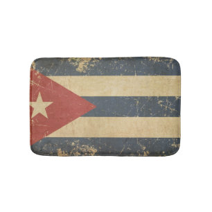Tapis De Bain Drapeau plat âgé par Cubain