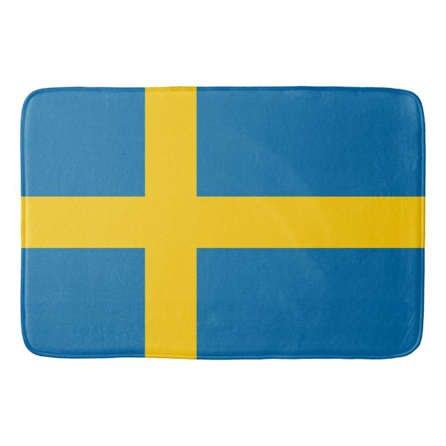 Tapis De Bain Drapeau suédois (Suède) Mat de bain (Devant)